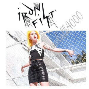 Iron Fist Skullz Club Mini Skirt